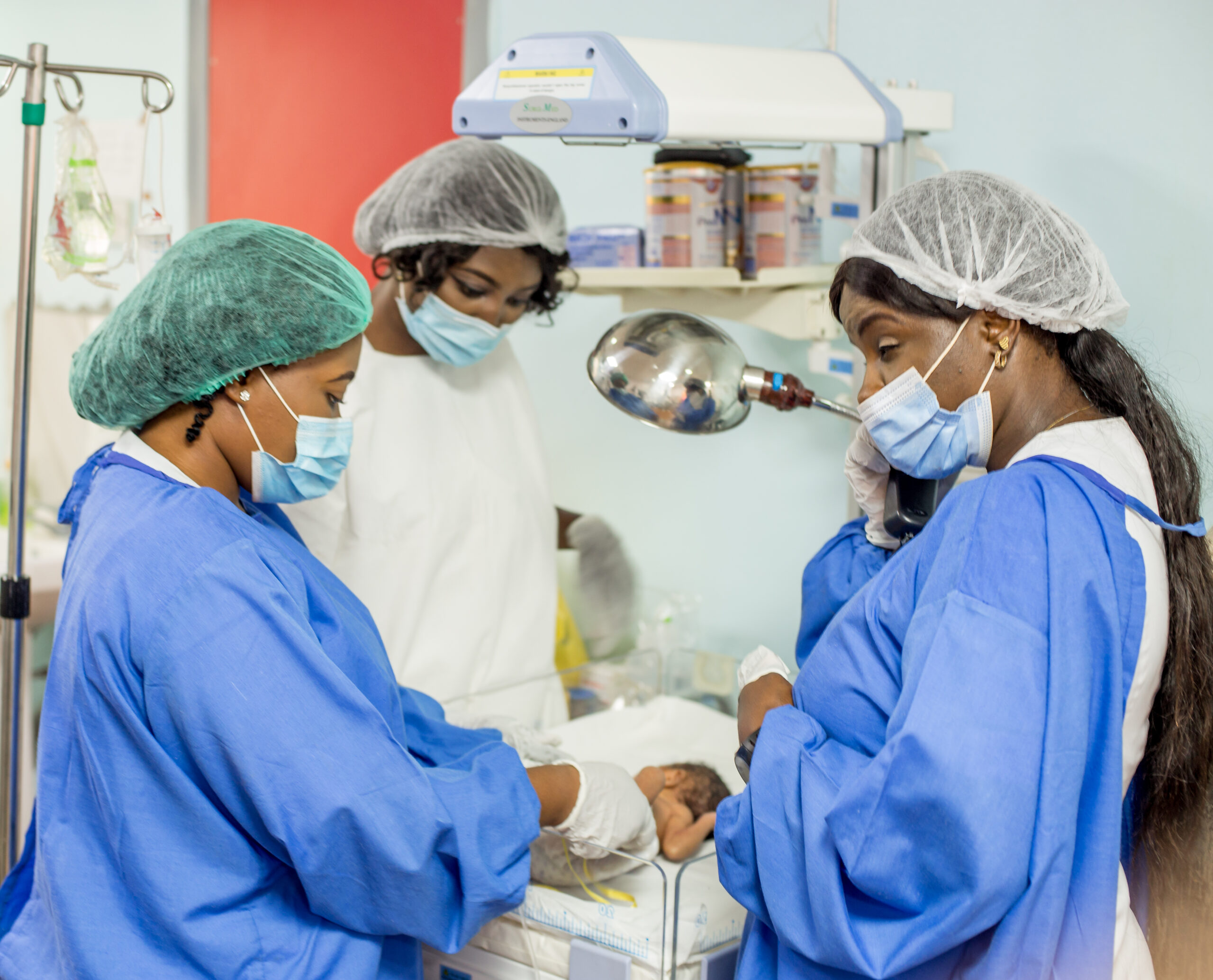 Limi paediatric surgical team preparing for a procedure
